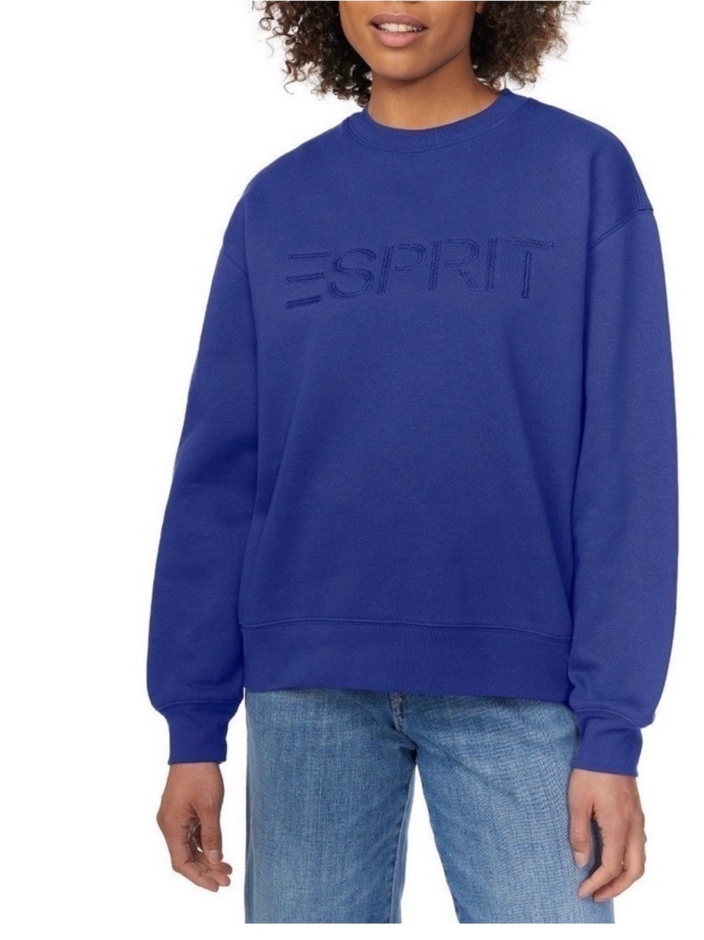 Esprit Women's Royal Blue Crewneck Sweatshirt-Large-New with Tags
